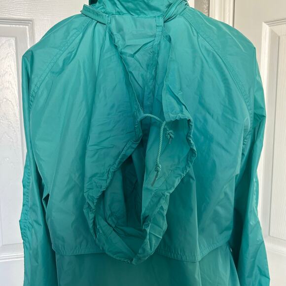 Vintage Woolrich Women’s Teal Windbreaker Jacket | Hooded | Mesh Lined | Size XL - Picture 4 of 7